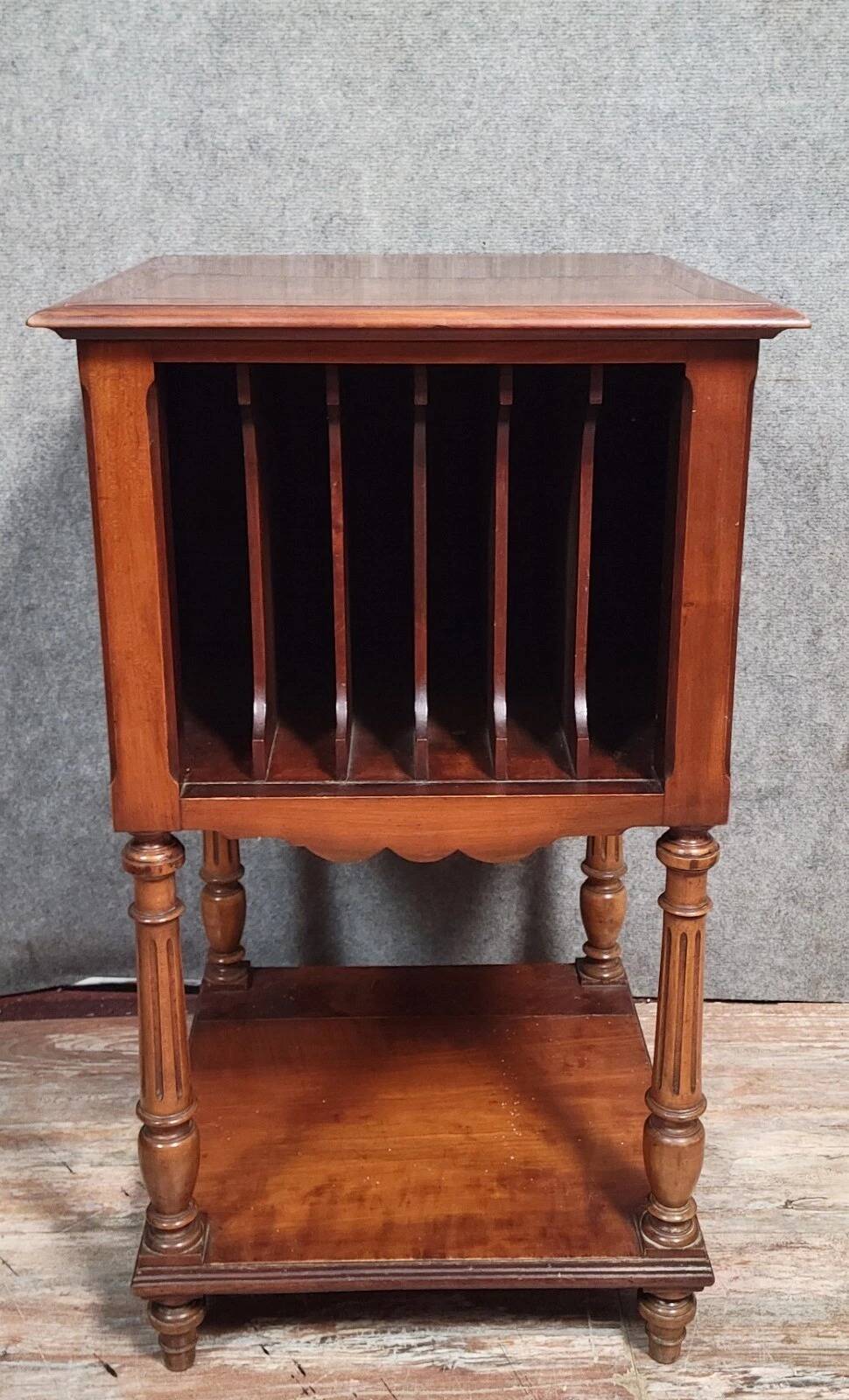 Vintage furniture: 20th-century solid cherry wood music cabinet