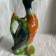 Majolica pitcher Mallard duck, circa 1900s