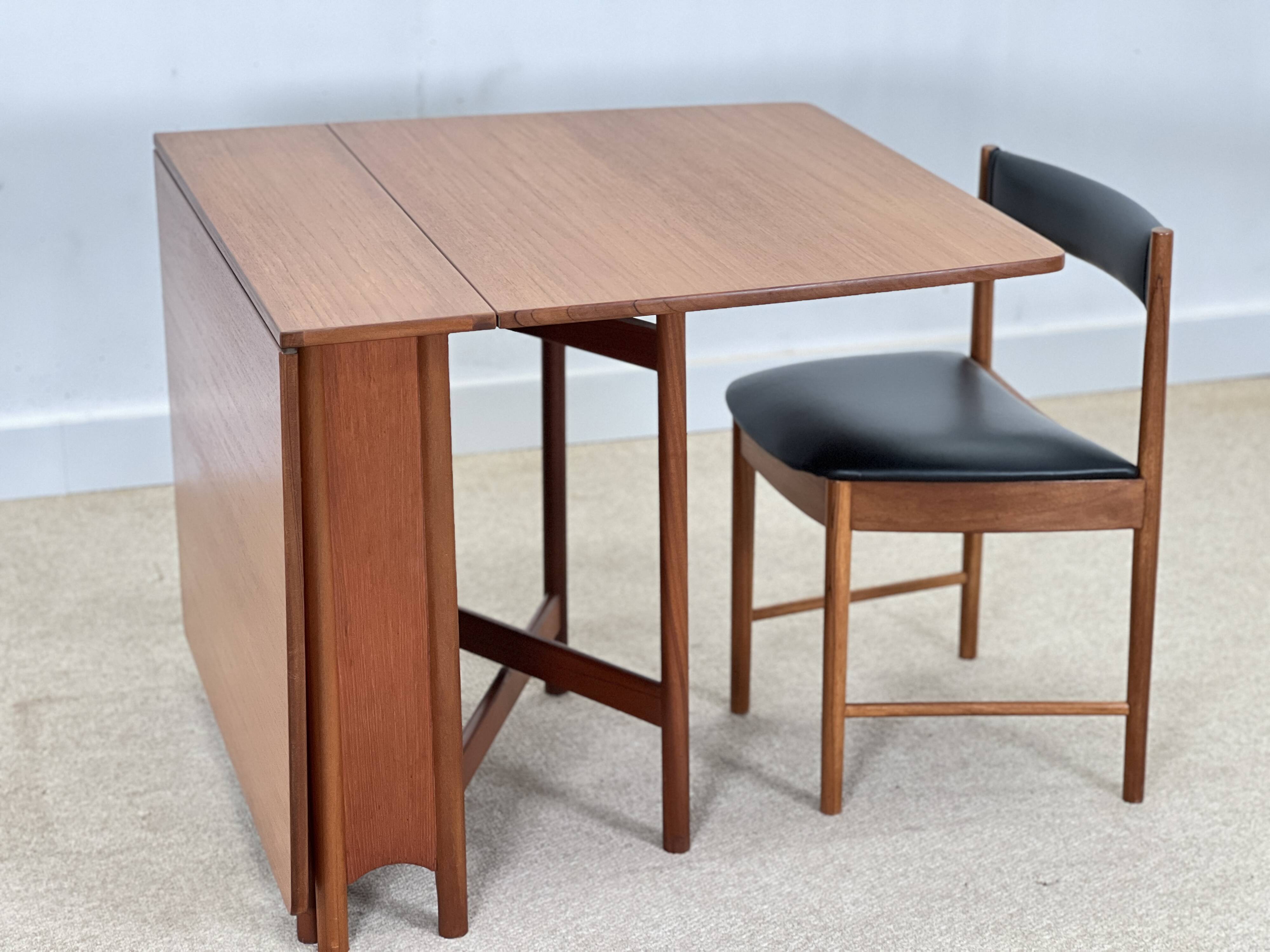 McIntosh Teakwood Folding Table, 1960s