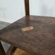 Table d'appoint en bois massif vintage des années 50