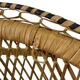 Emmanuelle Vintage Wicker Peacock Lounge Chair