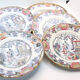 Lot de 6 assiettes à dessert modèle canton de B.F-boch frères, Belgique, fin 19e
