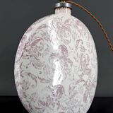 Lampe en céramique, Email craquelé, Shabby Chic, XXe