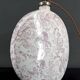 Lampe en céramique, Email craquelé, Shabby Chic, XXe