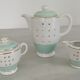 Coffee maker sugar pot earthenware k&g lunéville model ségur vintage