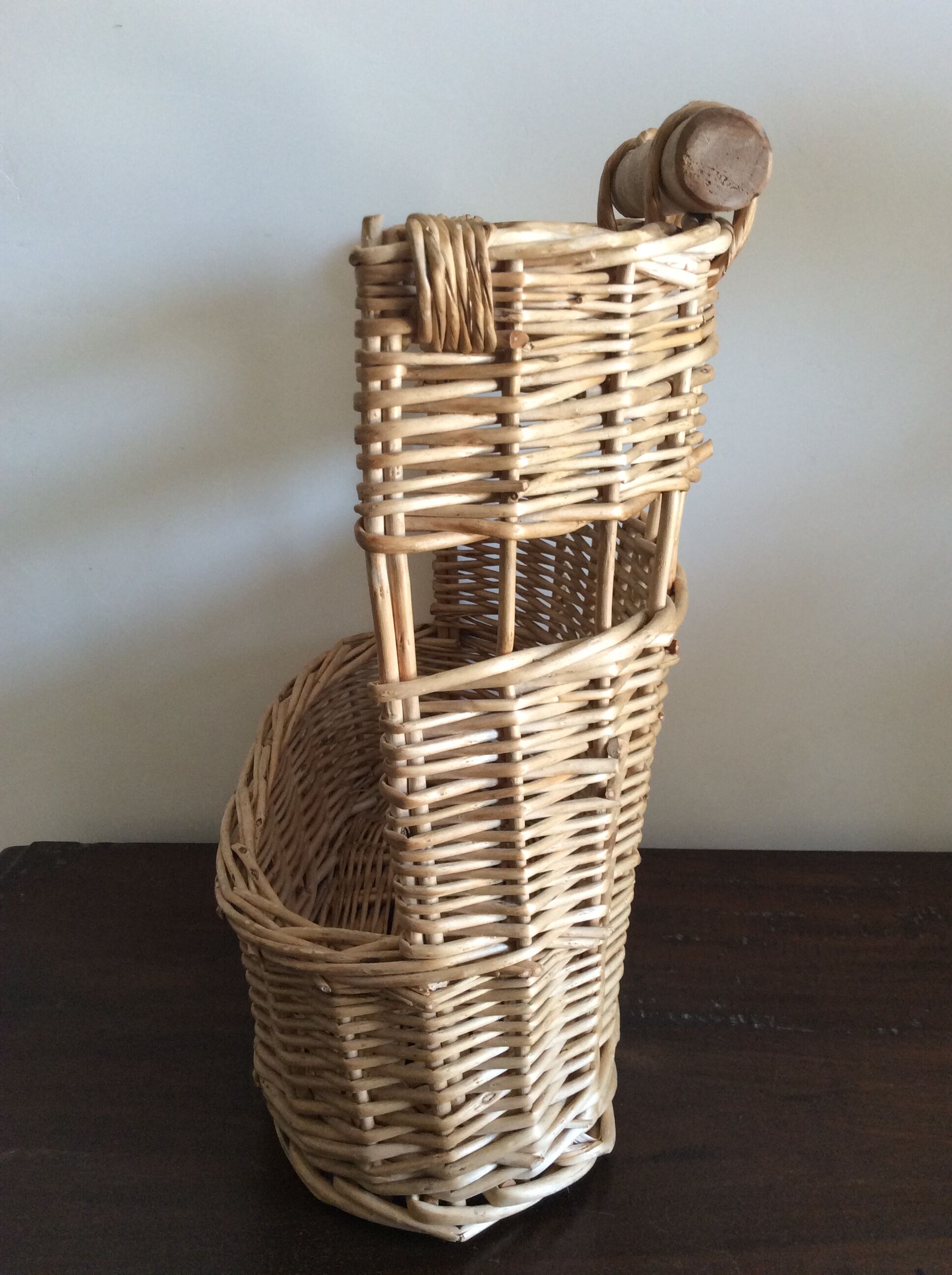 Vintage bakery pan shelf