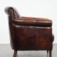 Characterful and comfortable cowhide leather armchair