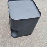 chevet contemporain / petit table métal acier noir Sandoval AMPM