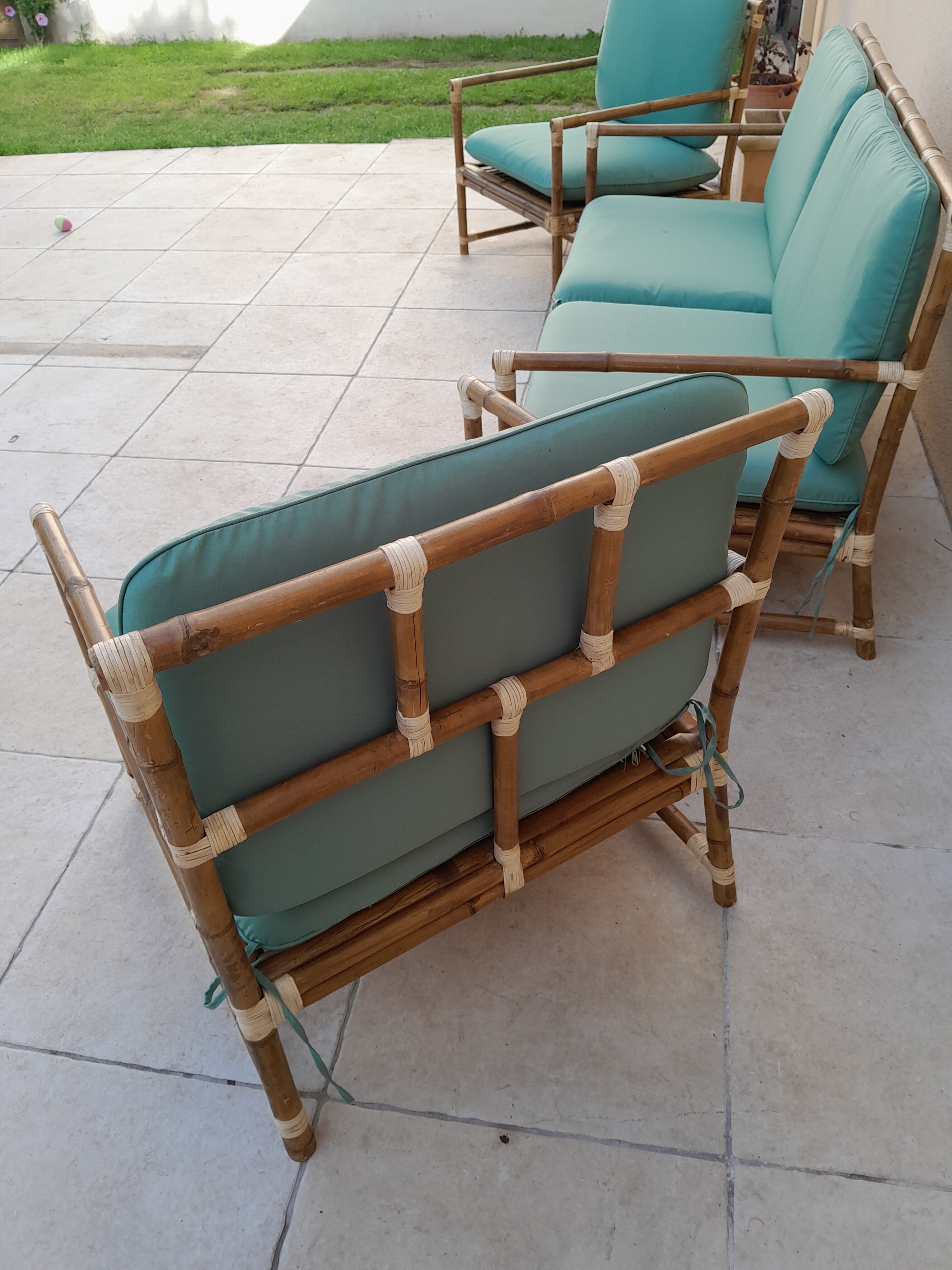 bamboo rattan garden furniture
