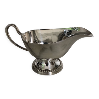 Silver metal saucepan