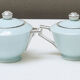 Art deco porcelain teapot and sweetener: maison cambet lyon