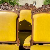 Suite de 9 chaises en noyer époque Napoléon lll XlXth