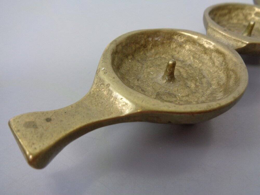 Brutalist Bronze Candleholder by Michael Harjes, 1960s