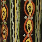 Enamelled terracotta vase - Signed 1950s