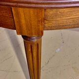 Round table Louis XVI style with 3 extensions