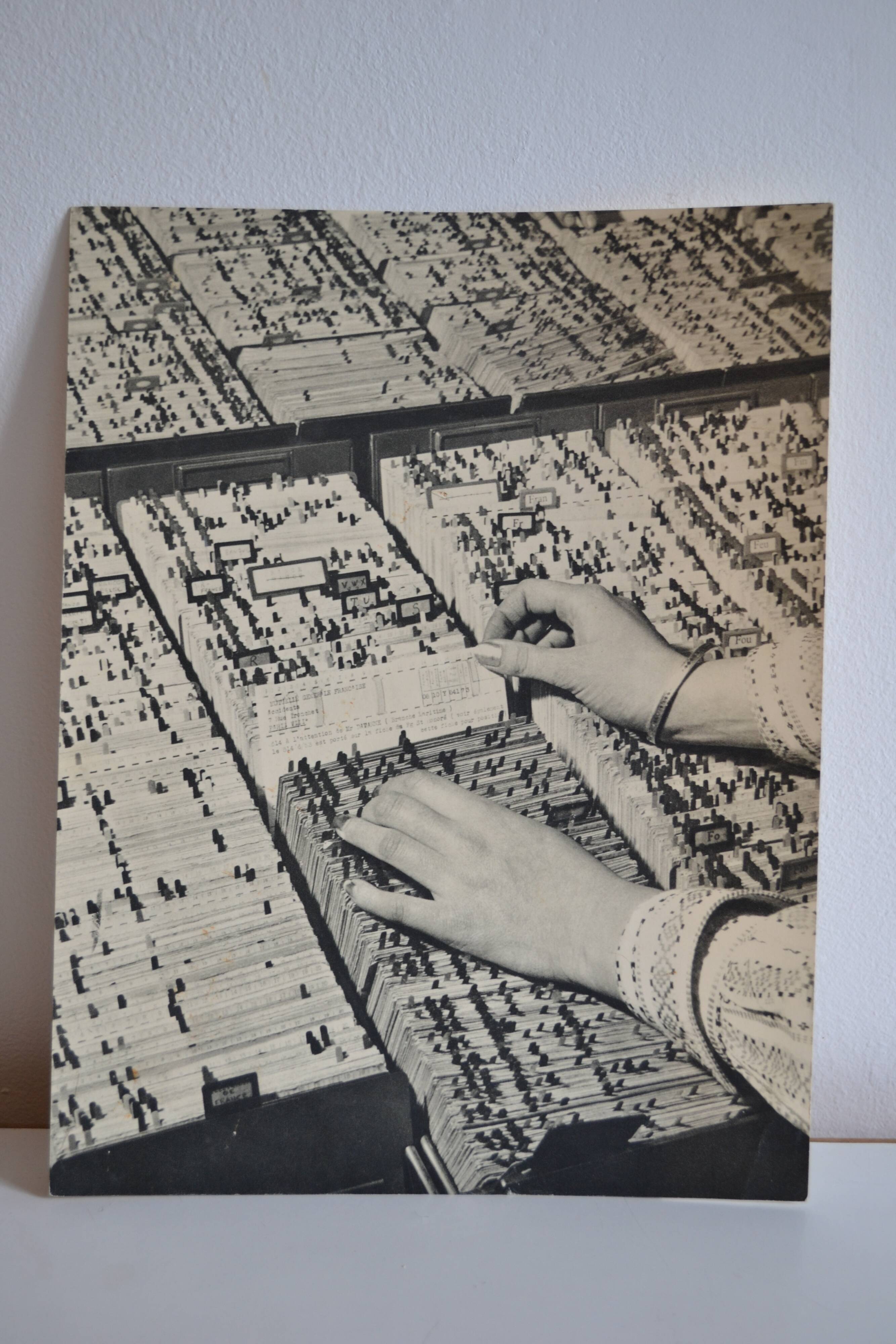 Anonymous silver photo files circa 1950