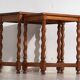 Swedish nesting tables in oak (c.1900) #128