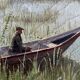 Tableau HST "The Fisherman" signed A. Maffié, early 20th century.