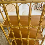 Rattan bookcase