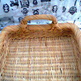 Vintage rattan tray