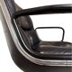 Charles Pollock Executive office chair in black leather, Knoll