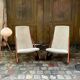 Pair of Danish armchairs model Boomerang by Mogens Kold