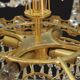 Brass chandelier, Danish design, 1970s, production: Denmark