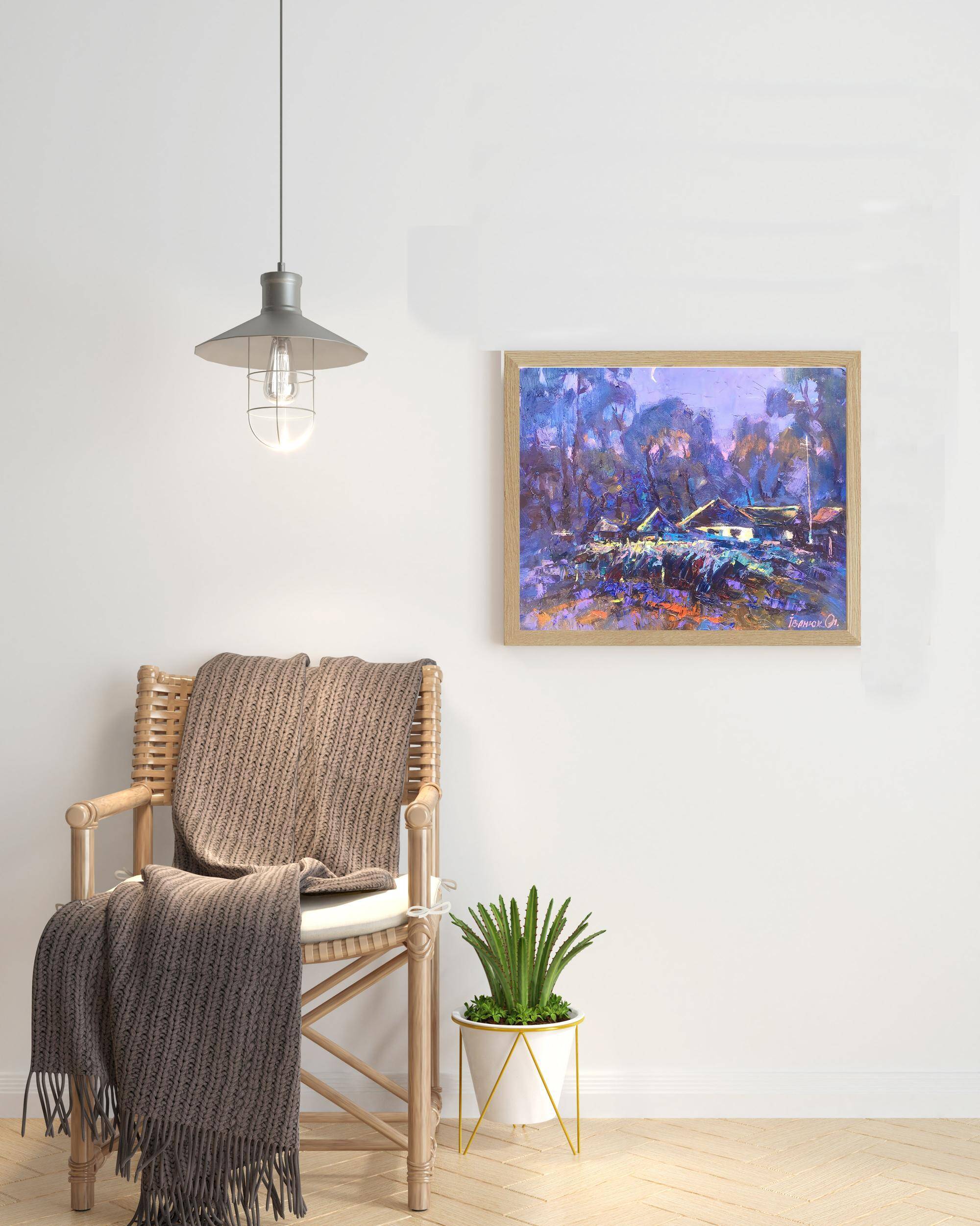 Peinture à l'huile "À minuit" par Alex Ivanyuk