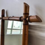 barber mirror style bamboo beech wood early twentieth century