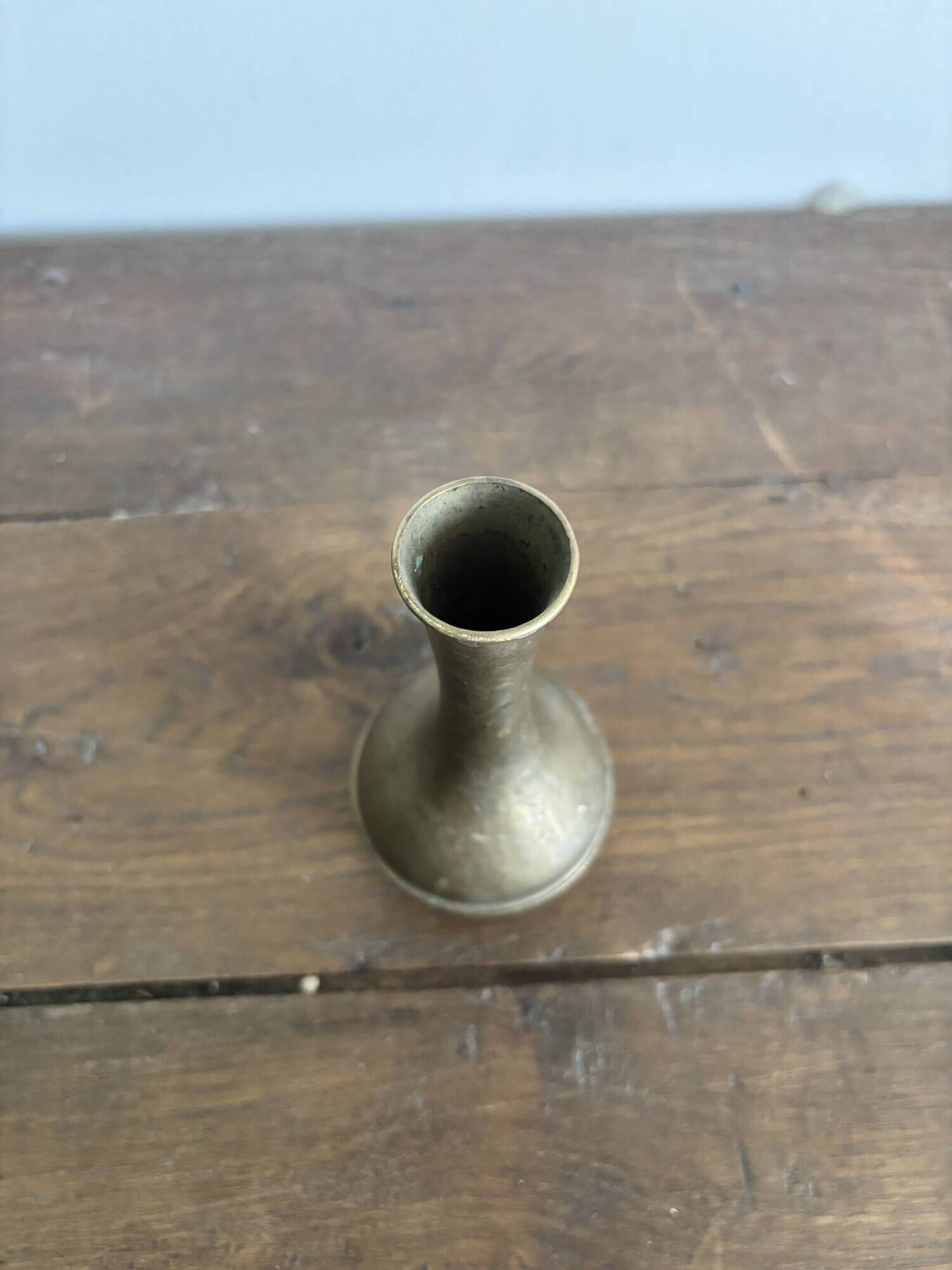 Vintage patinated brass soliflore – 1950s/70s