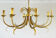 Brass and chrome pineapple chandelier, 1970s