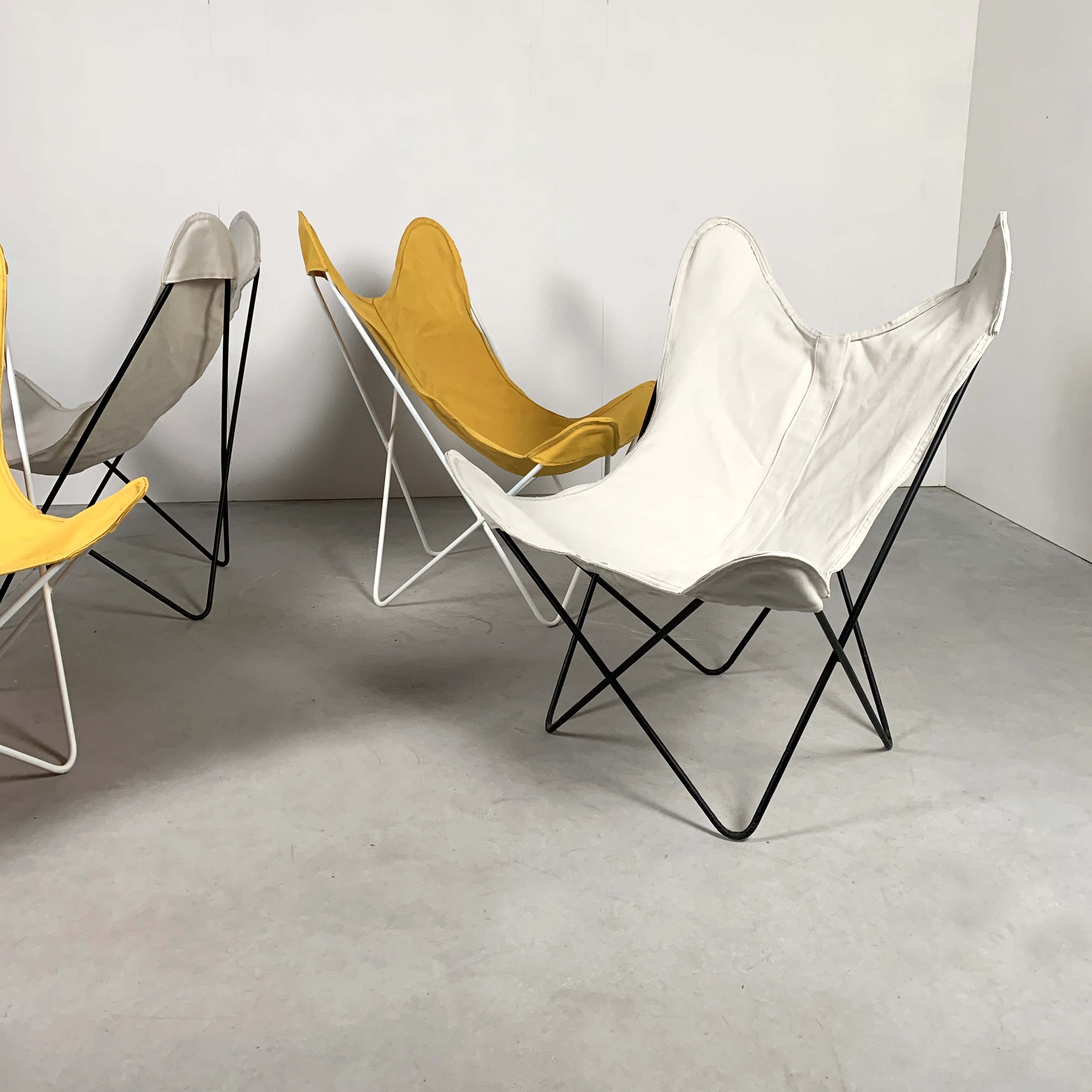 Set of 2 Butterfly, BKF armchairs by Jorge Ferrari Hardoy for Knoll, 1970
