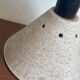 Vintage brutalist ceramic  hanging lamp