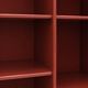 Mid-Century Afra & Tobia Scarpa Italian Wood Red Lacquer And Glass  Vitrine