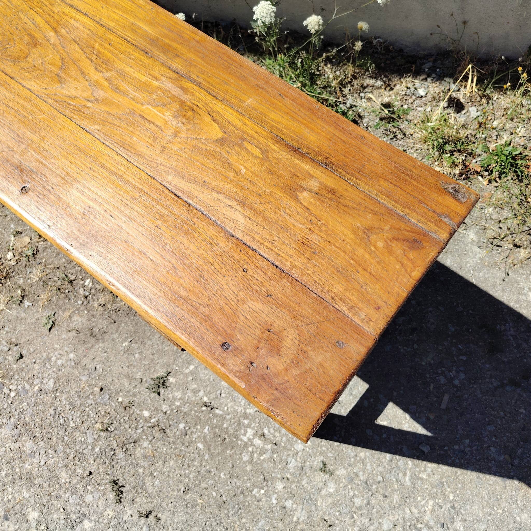 Bureau, console en bois vernis vintage