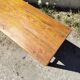 Bureau, console en bois vernis vintage