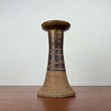 Danish studio pottery candlestick by Tue Poulsen for Tue Keramik, 1960s.