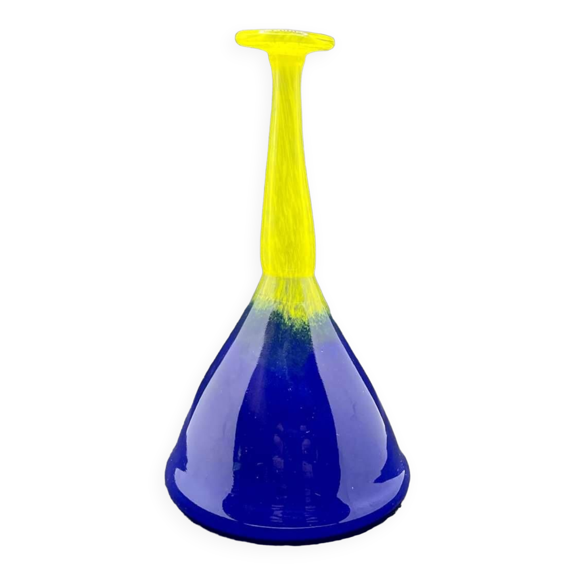 Blown glass soliflore signed Eric Lindgren Claret 1996