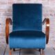 Art Deco Armchair Model C attributed to J. Halabala for Up Závody, Czech, 1940s