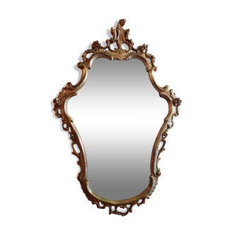 Miroir ancien doré