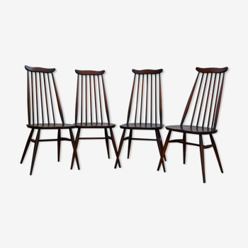 4 chairs vintage Ercol model "goldsmith".