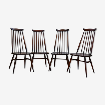 Série de 4 chaises Ercol modèle "goldsmith".