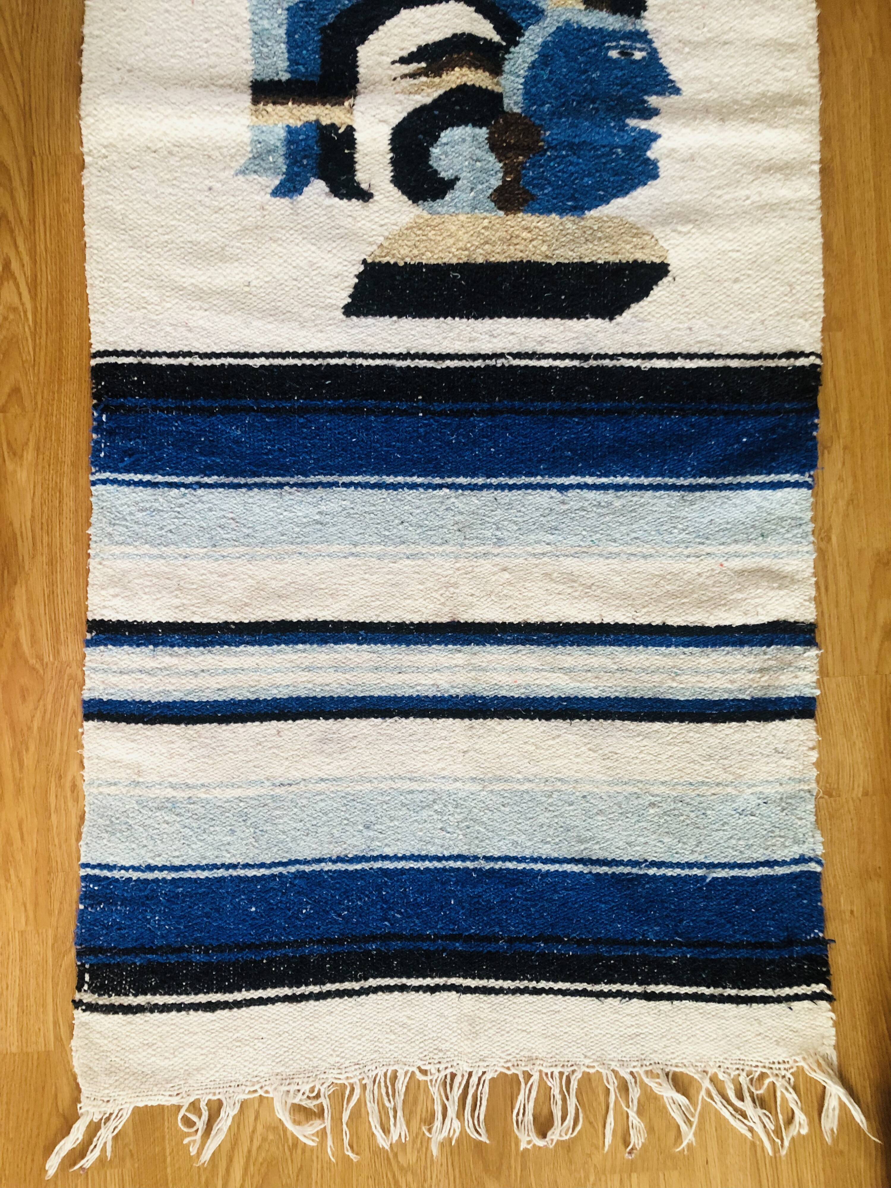 Mexican Aztec rug 163x63cm