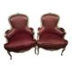 Pair of armchairs, Louis XV style