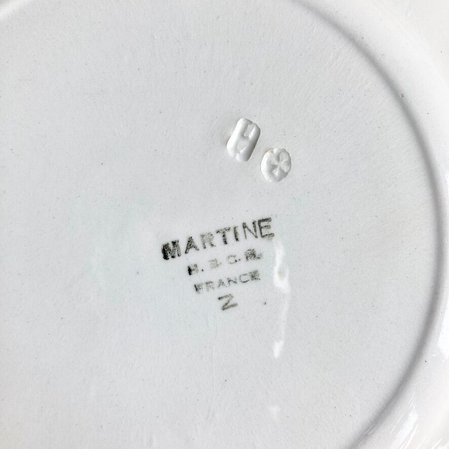 Dessert plates Creil Montereau 40's