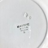 Dessert plates Creil Montereau 40's