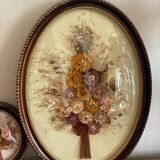 Duo of dried flower bouquet frames