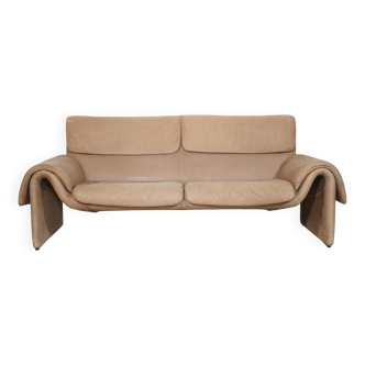 Canapé 3 places en cuir design De Sede DS 2011 vintage des années 1980