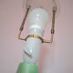 Vintage ceramic lamp, AK Kaiser, Germany, antique light fixture.