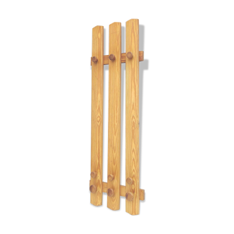 Vintage wooden coat rack wardrobe 9 hooks